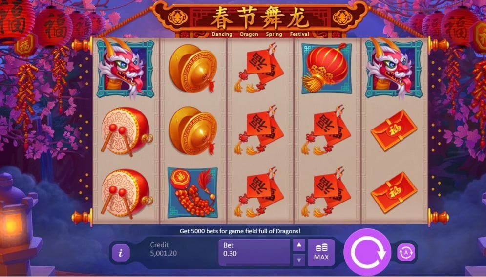 Dancing Dragon Spring Festival Slotmaschine