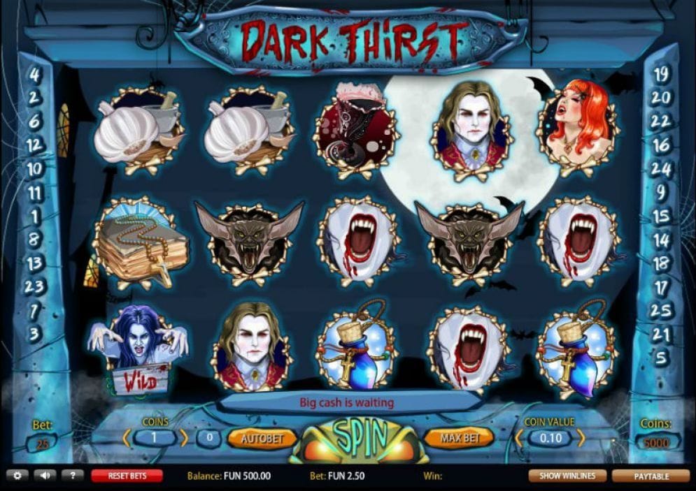 Dark Thirst online Casinospiel