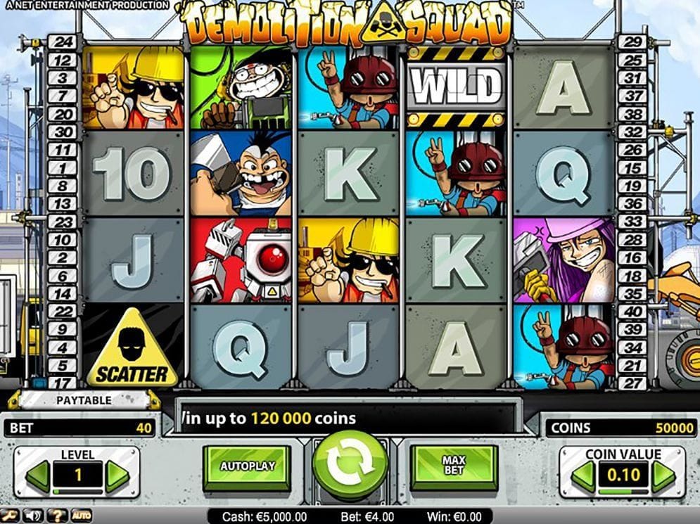 Demolition Squad online Casino Spiel
