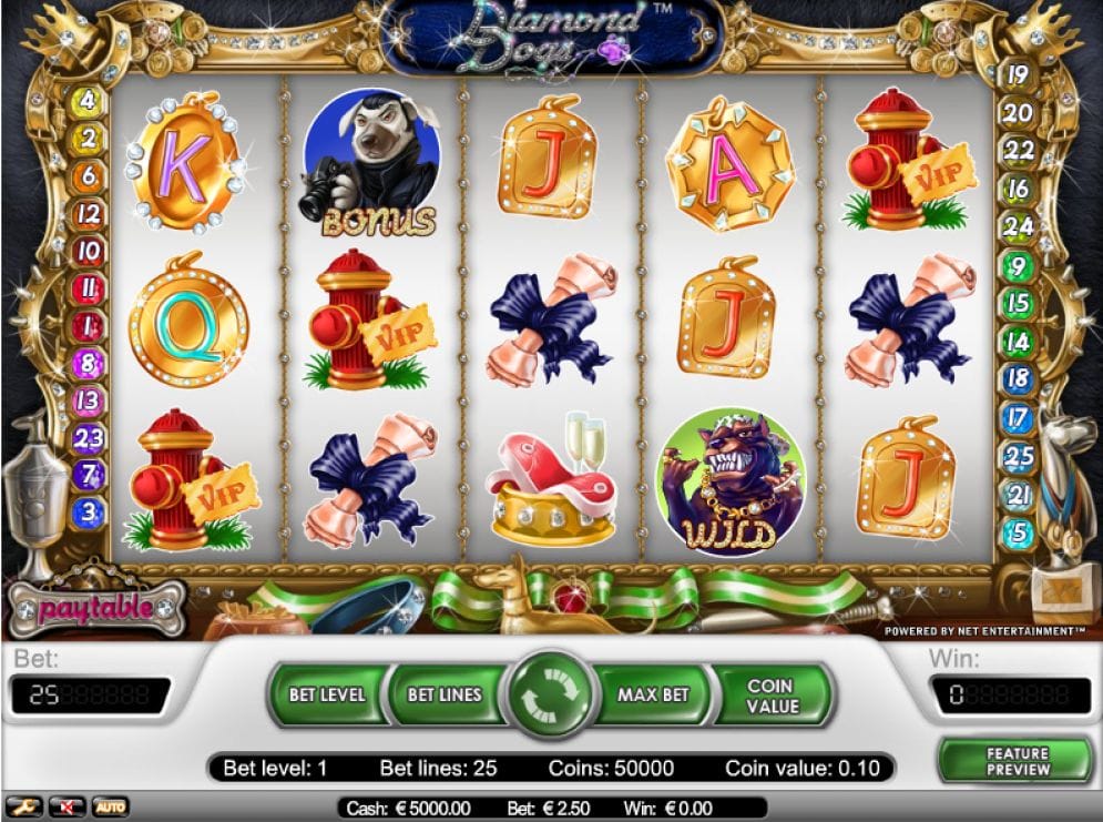 Diamond Dogs online Geldspielautomat