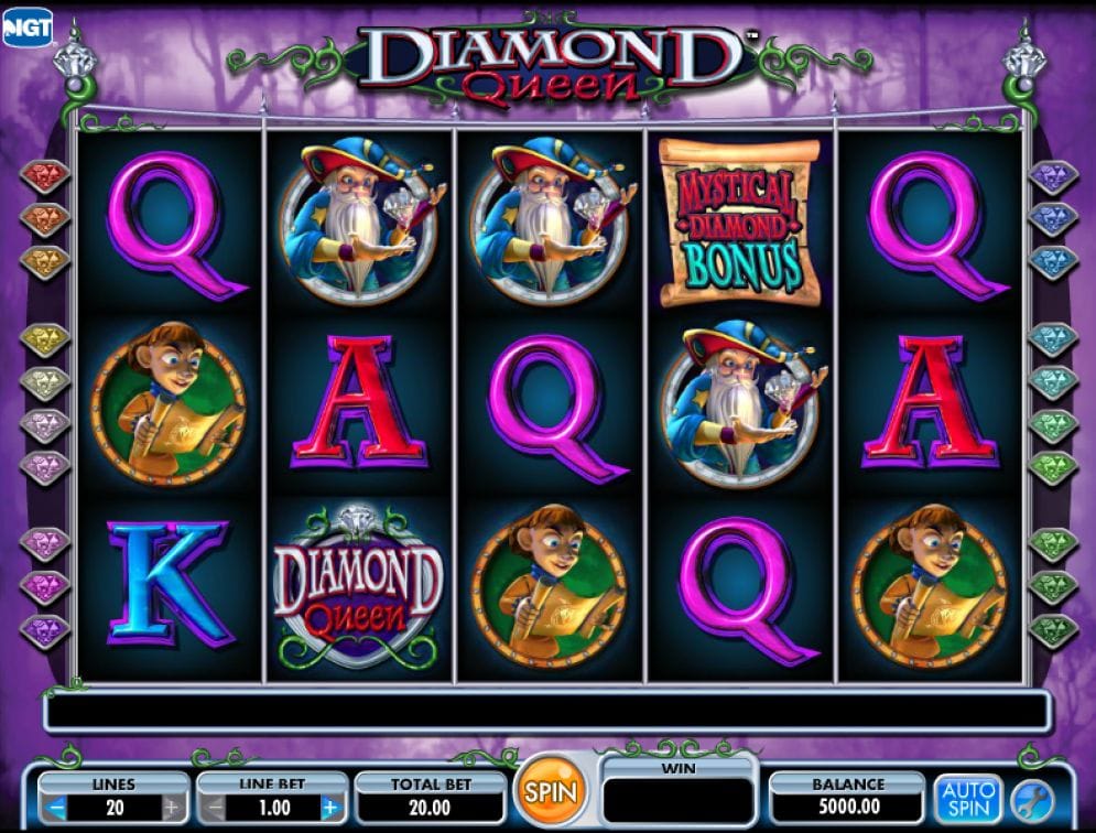 Diamond Queen online Spielautomat