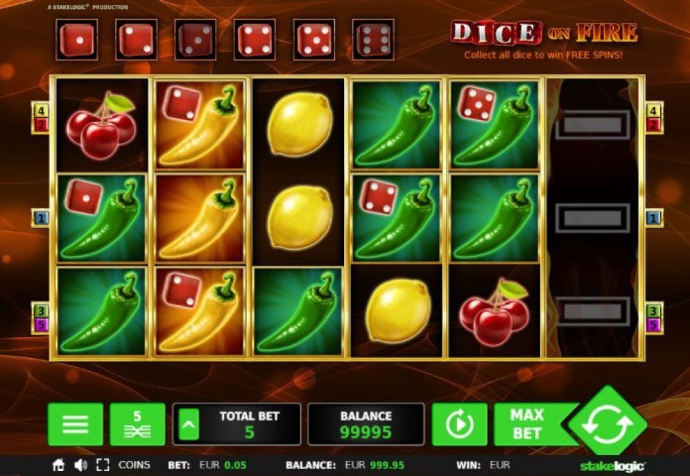 Dice On Fire Video Slot