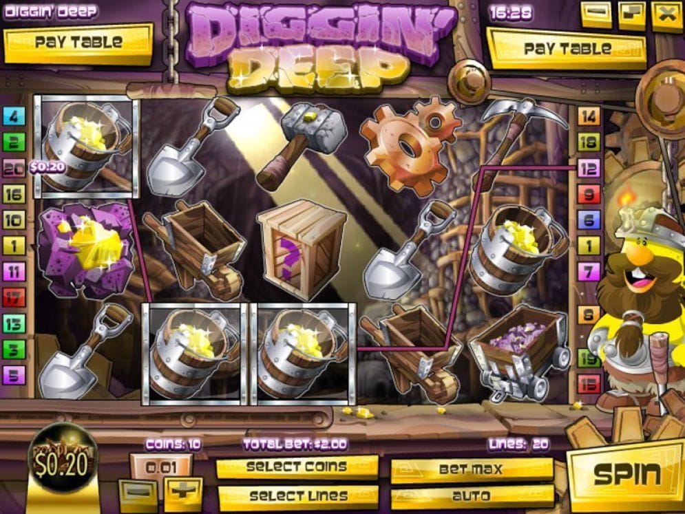 Diggin‘ Deep online Spielautomat
