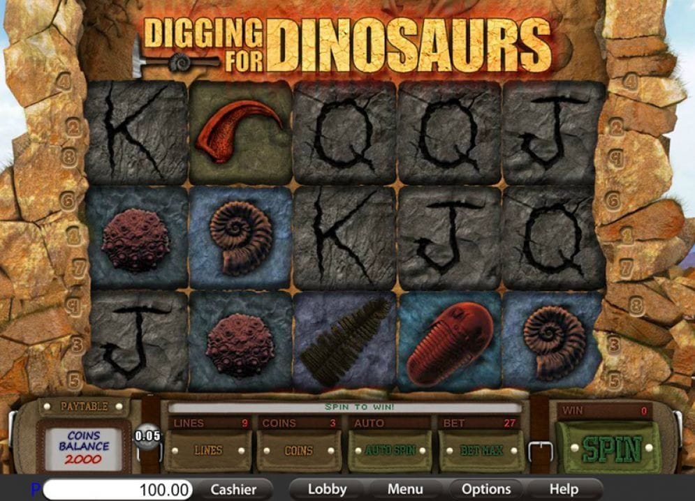 Digging For Dinosaurs online Spielautomat