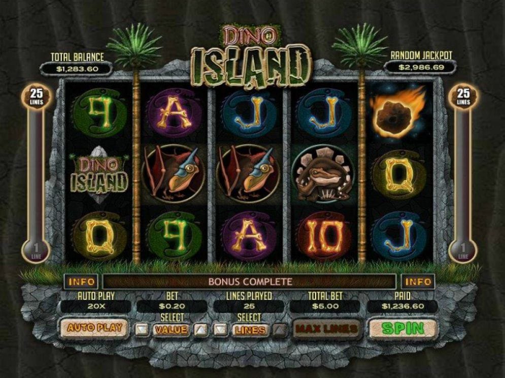 Dino Island online Spielautomat