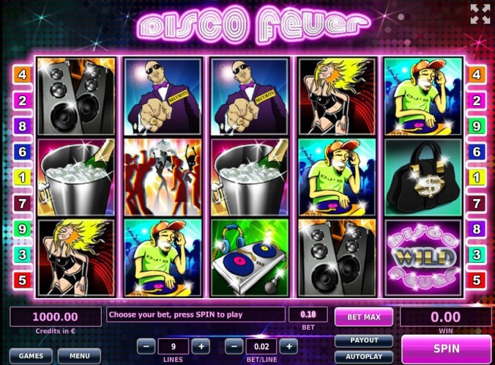 Disco Fever online Slotmaschine