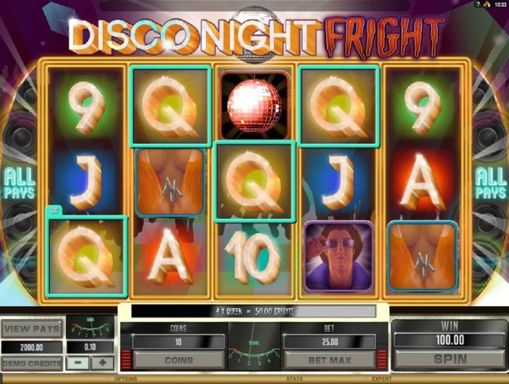 Disco Night Fright online Videoslot