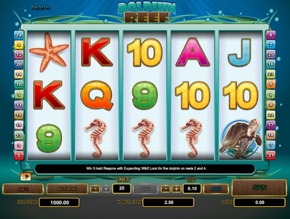 Dolphin Reef online Video Slot