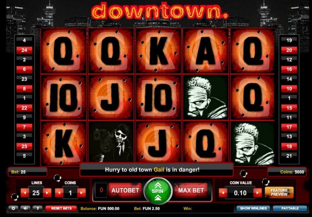 Downtown online Casino Spiel