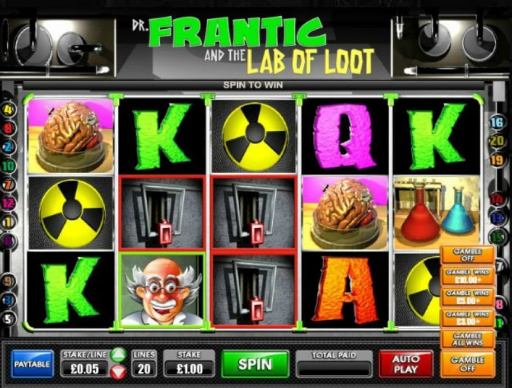 Dr Frantic And The Lab Of Loot online Spielautomat