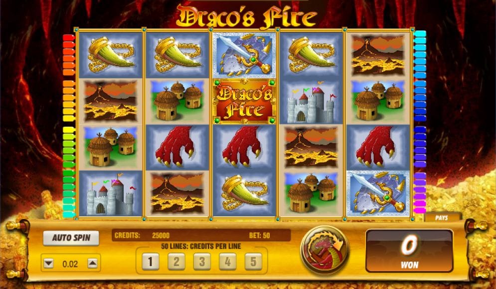 Draco’s Fire online Spielautomat