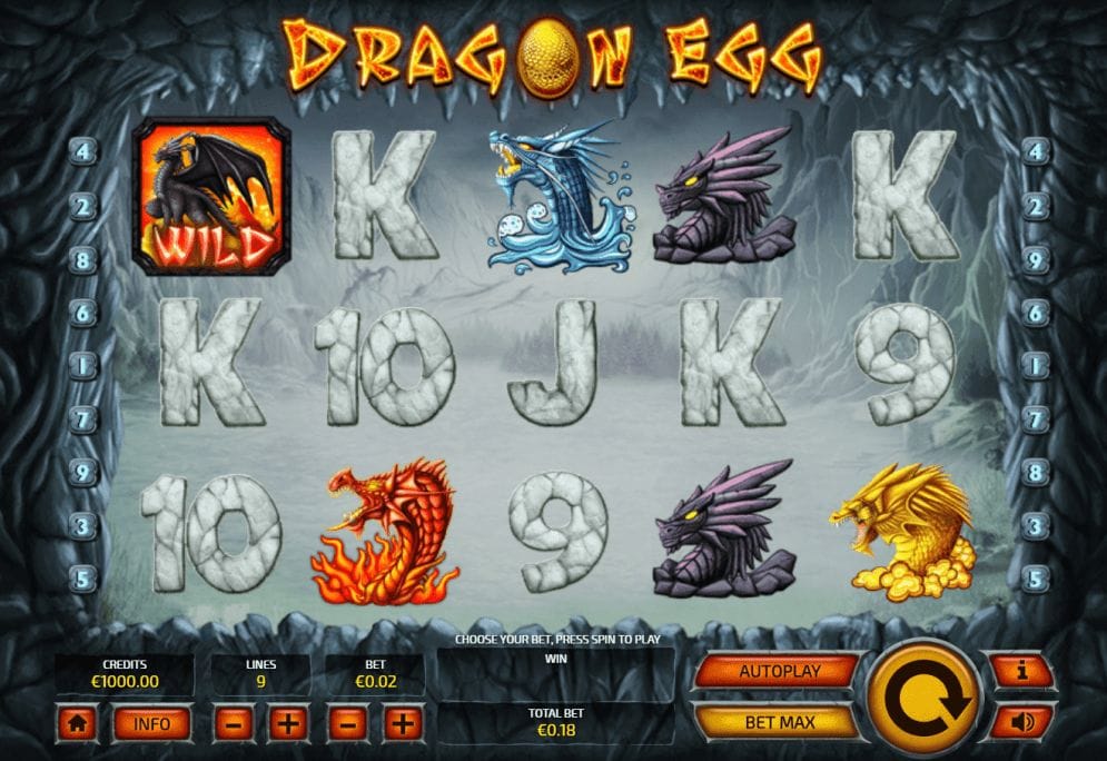 Dragon Egg Automatenspiel