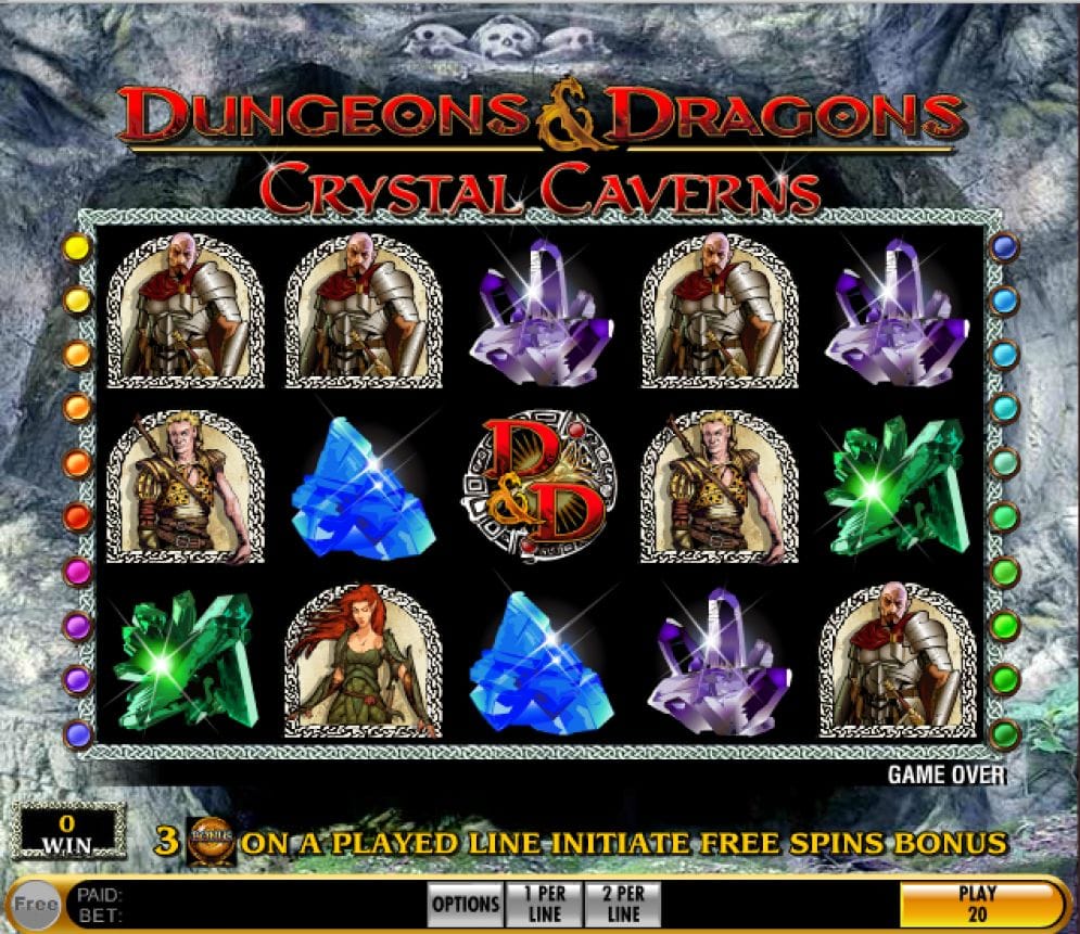 Dungeons and Dragons: Crystal Caverns Casinospiel