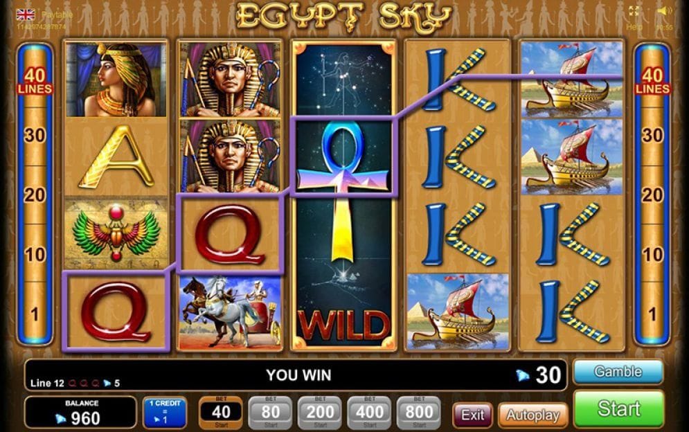 Egypt Sky online Geldspielautomat