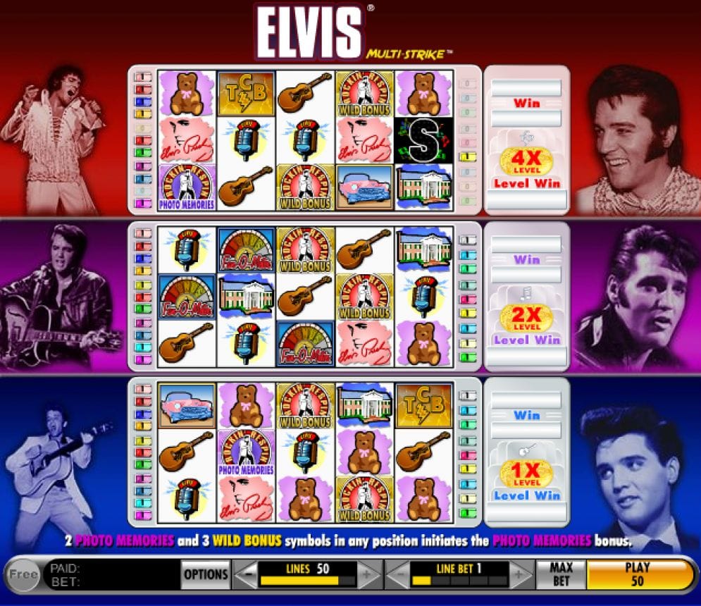 Elvis Multi-Strike online Spielautomat