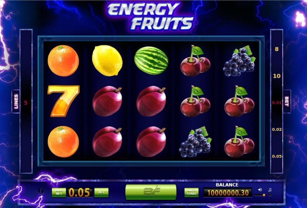 Energy Fruits online Spielautomat