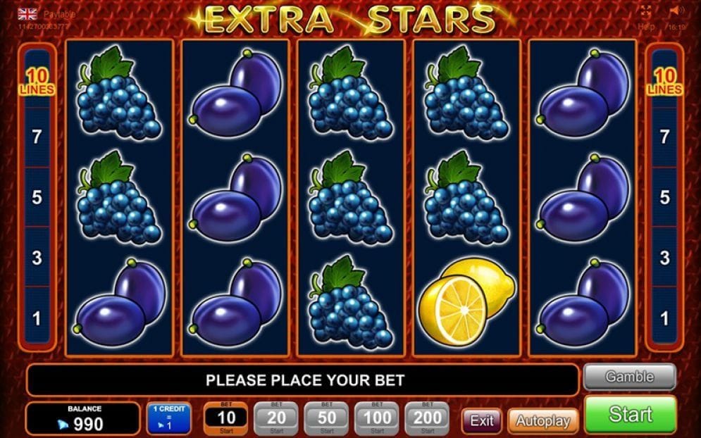Extra Stars online Geldspielautomat