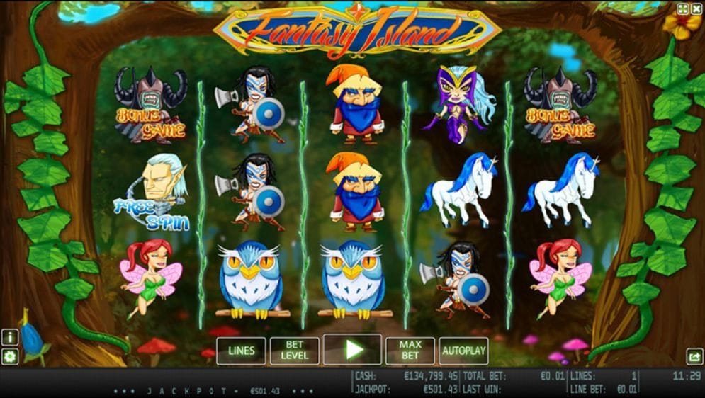 Fantasy Island Video Slot