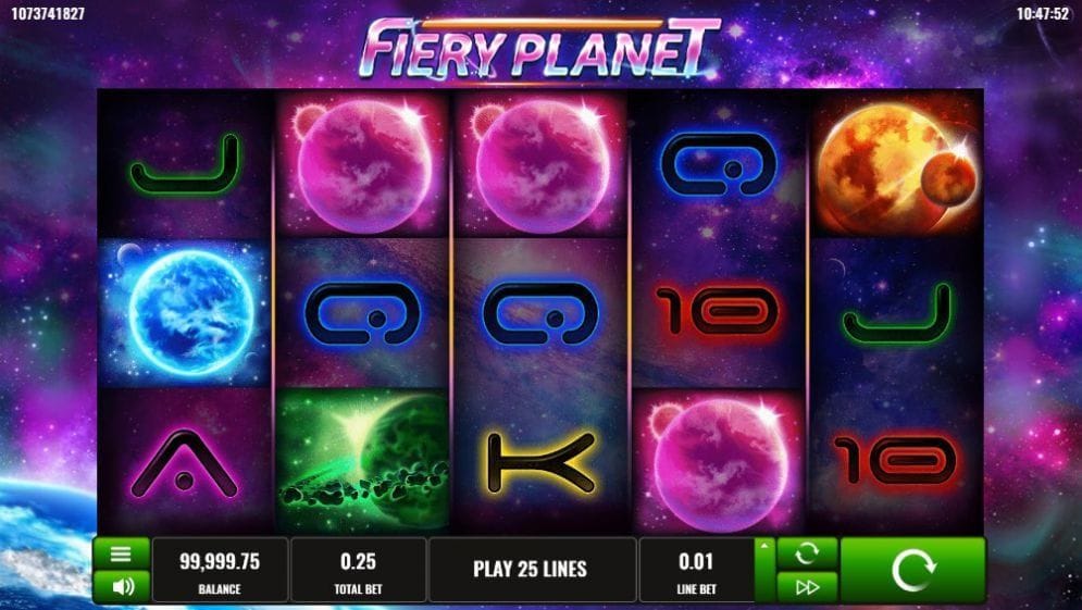 Fiery Planet online Spielautomat