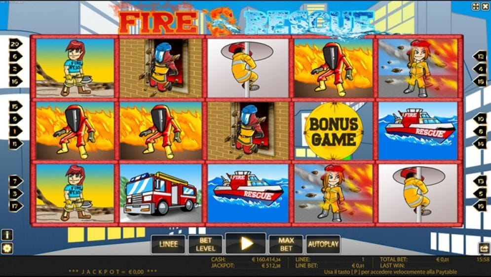 Fire And Rescue online Slotmaschine