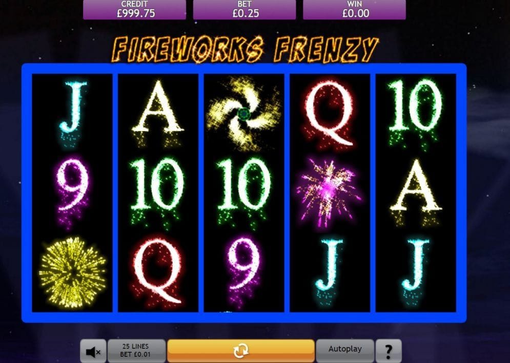 Fireworks Frenzy online Slotmaschine