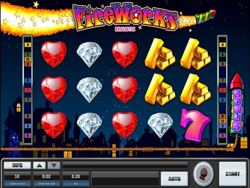 Fireworks online Spielautomat