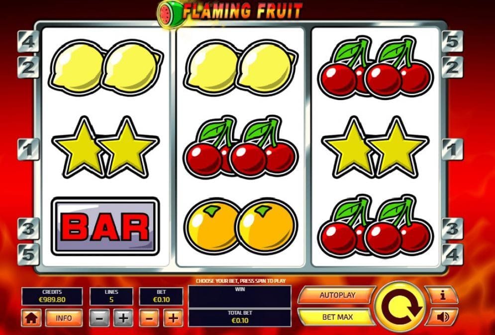 Flaming Fruit online Spielautomat