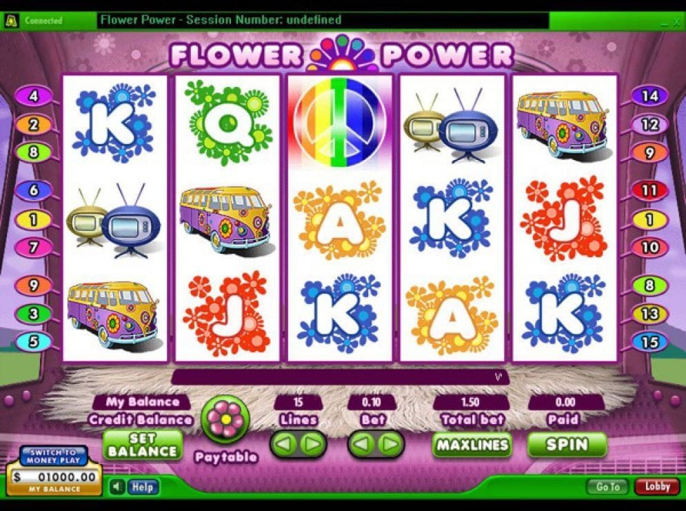 Flower Power online Spielautomat