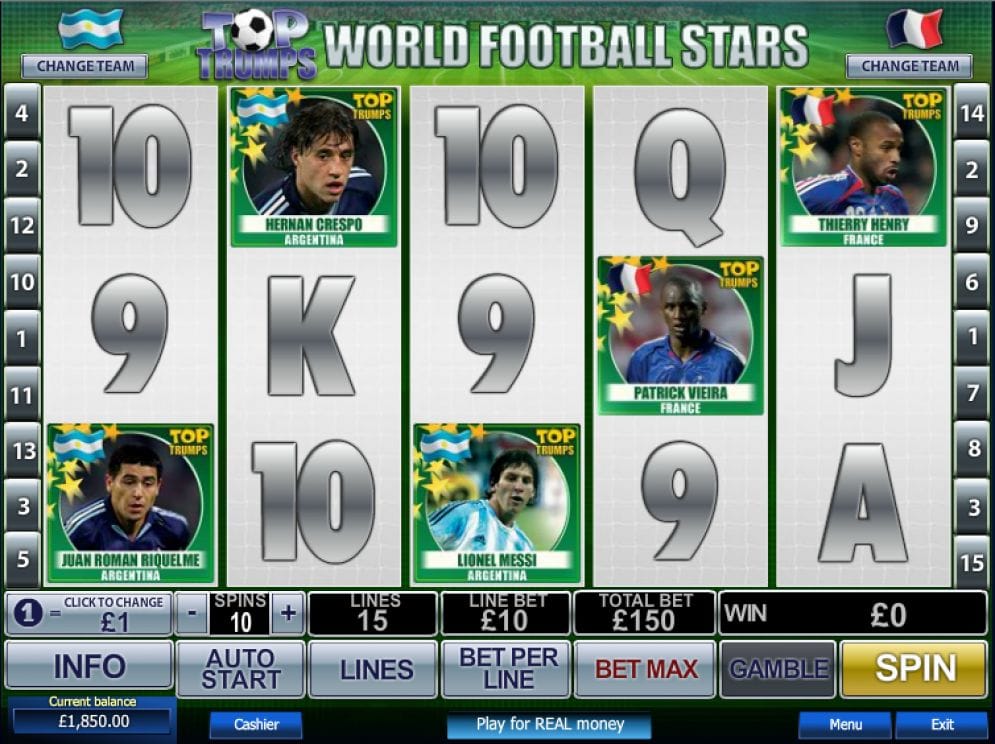 Football Stars online Slotmaschine