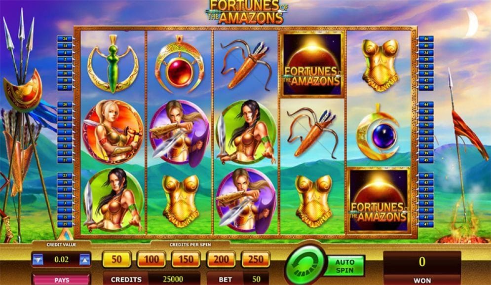 Fortunes of the Amazons online Video Slot
