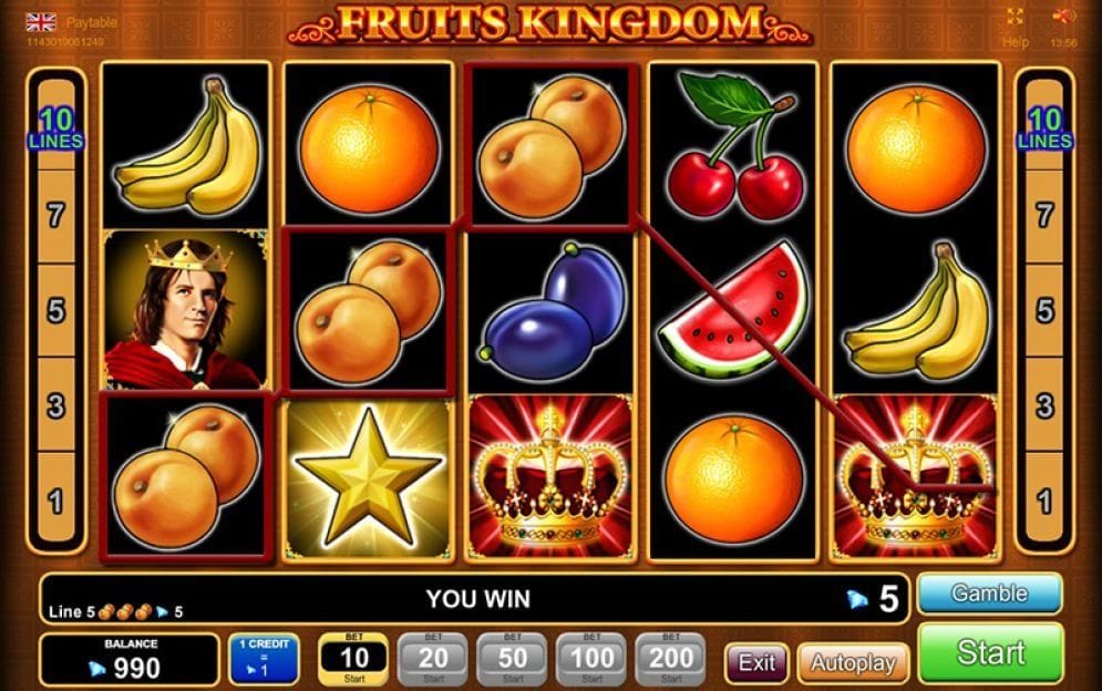 Fruits Kingdom online Videoslot
