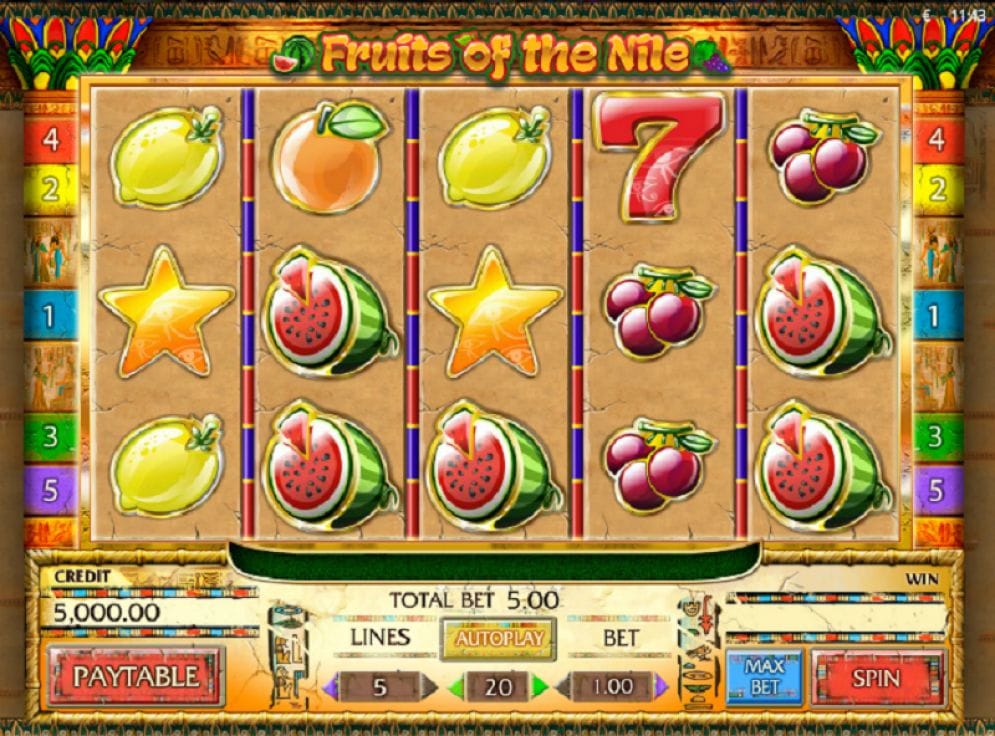 Fruits of the Nile Casinospiel