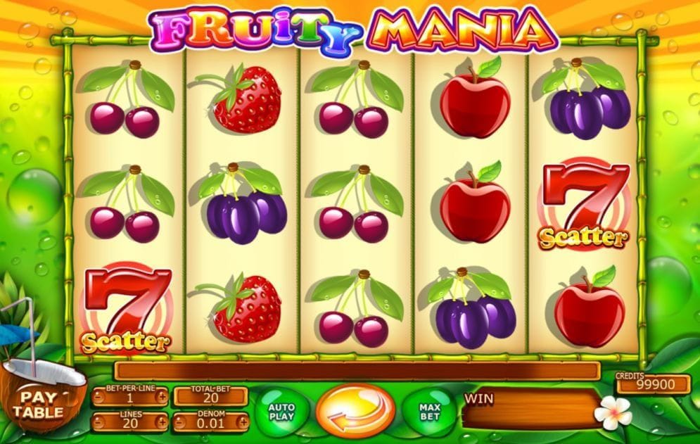 Fruity Mania online Video Slot
