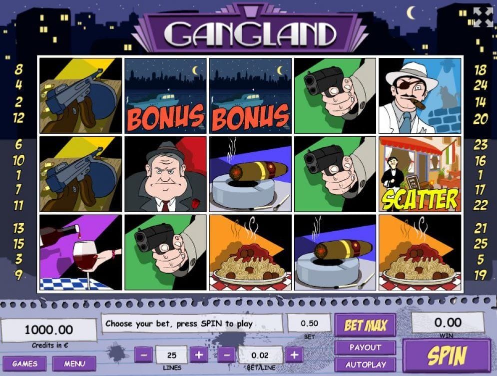 Gangland online Videoslot