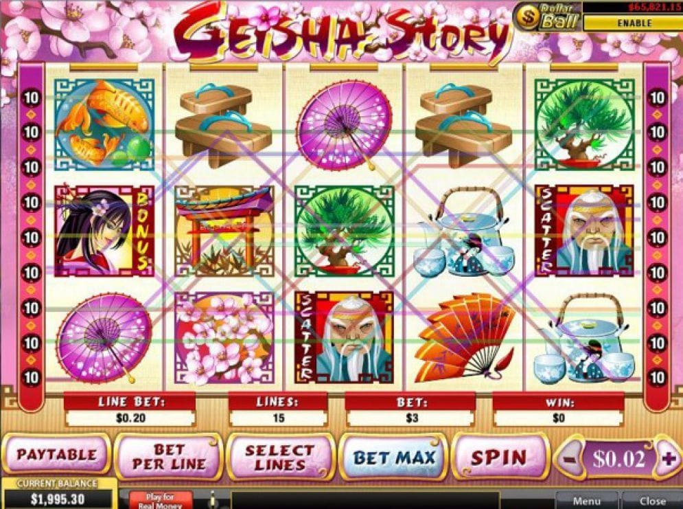 Geisha Story online Spielautomat