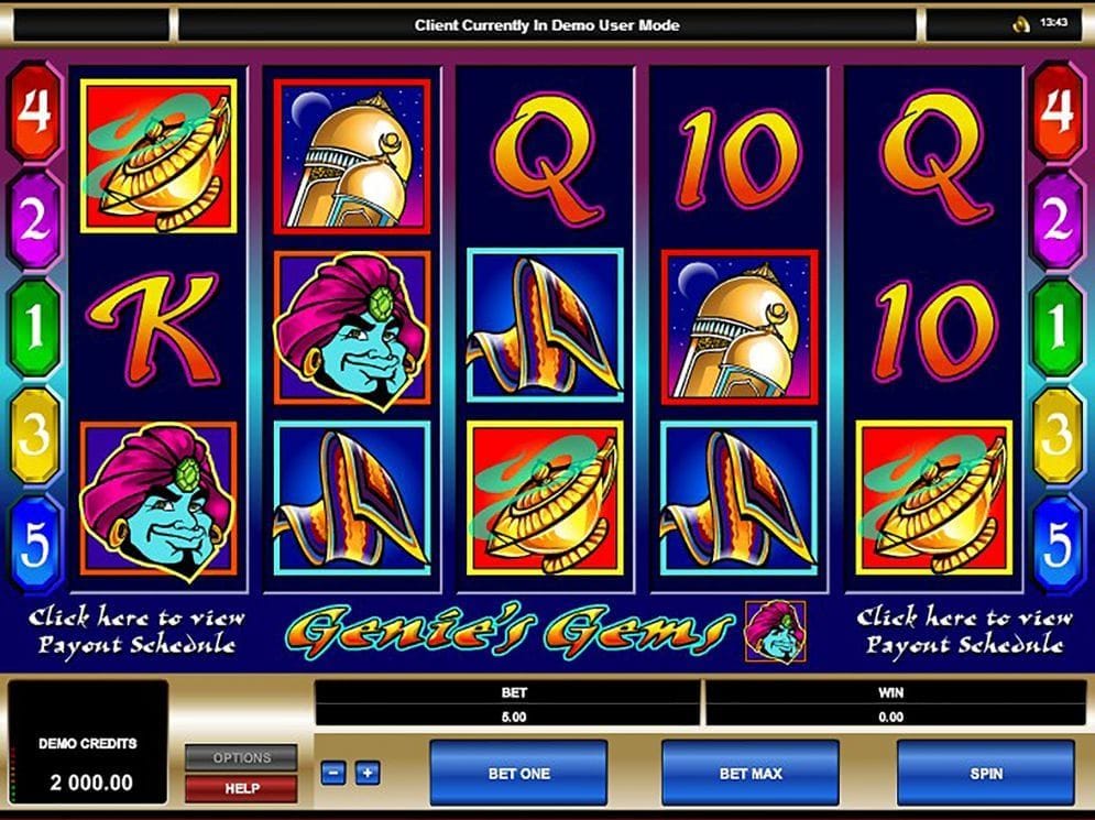 Genies Gems online Geldspielautomat