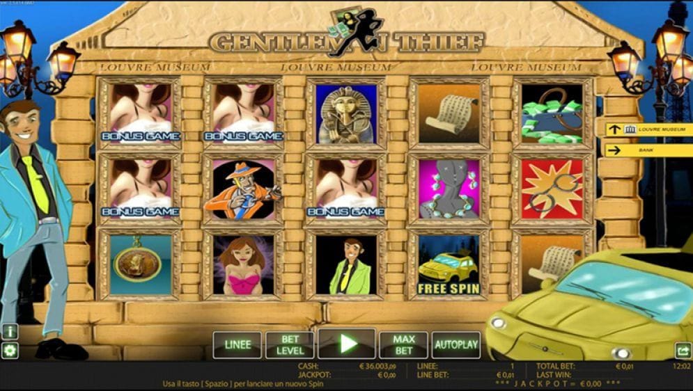 Gentleman Thief online Geldspielautomat