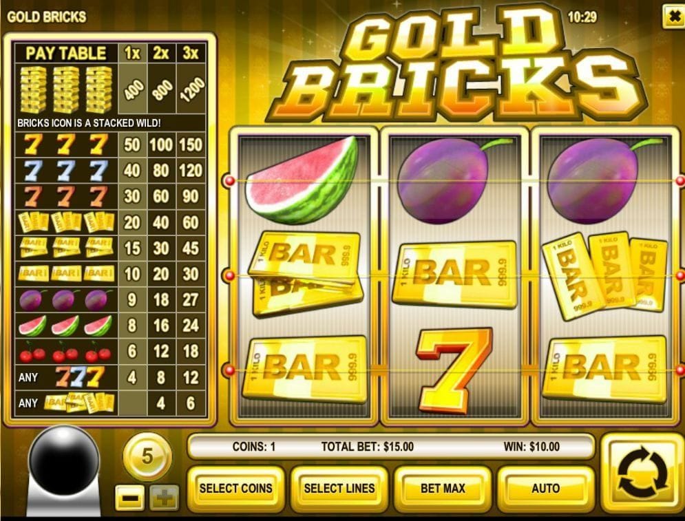 Gold Bricks online Casinospiel