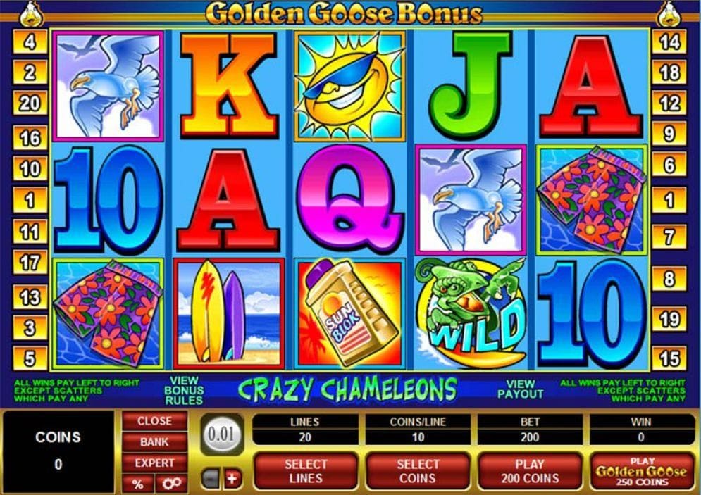 Golden Goose – Crazy Chameleons Casinospiel