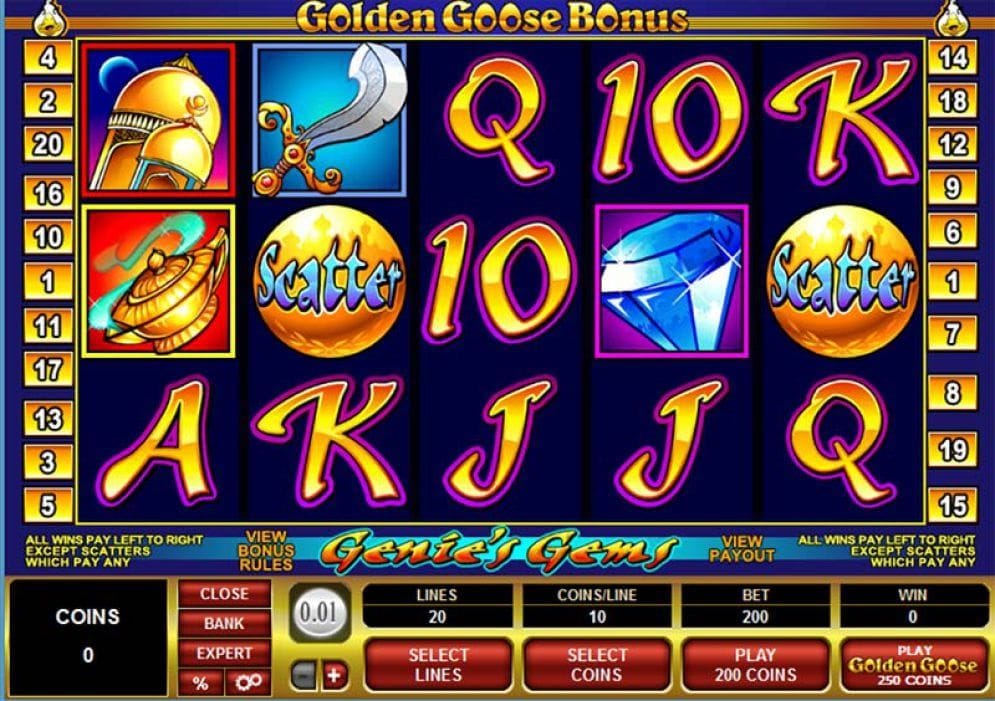 Golden Goose – Genies Gems online Automatenspiel
