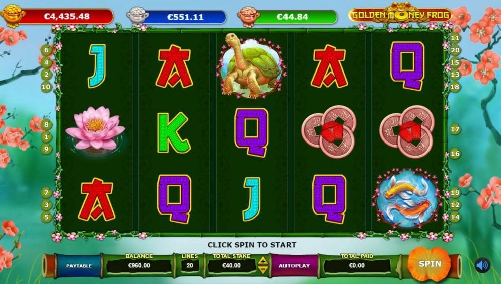 Golden Money Frog online Casino Spiel
