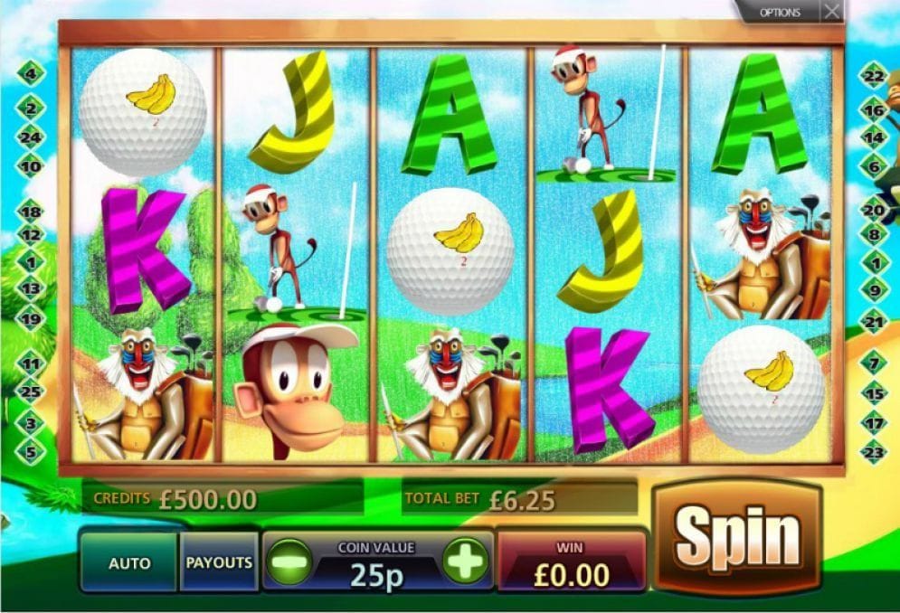 Golf n Monkeys online Automatenspiel