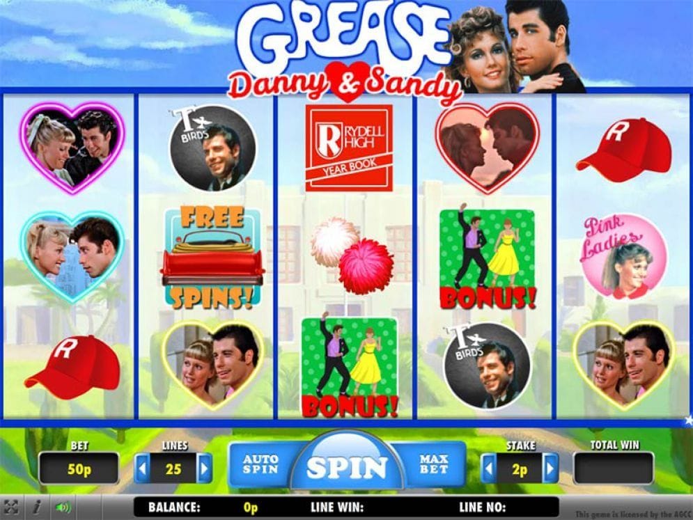 Grease Danny and Sandy online Spielautomat