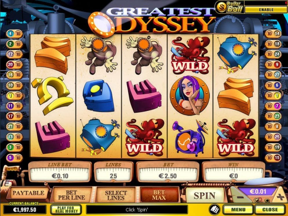 Greatest Odyssey online Casinospiel