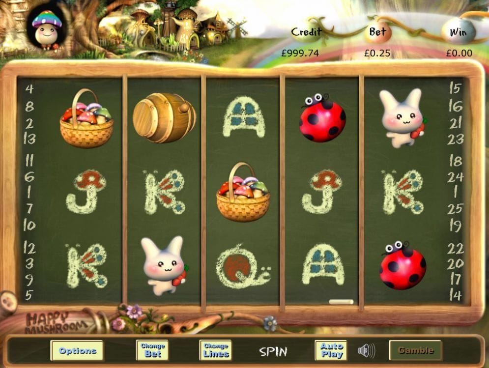 Happy Mushroom online Spielautomat