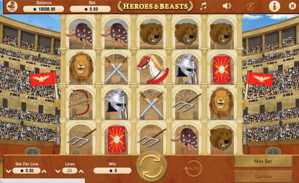 Heroes & Beasts Casino Spiel