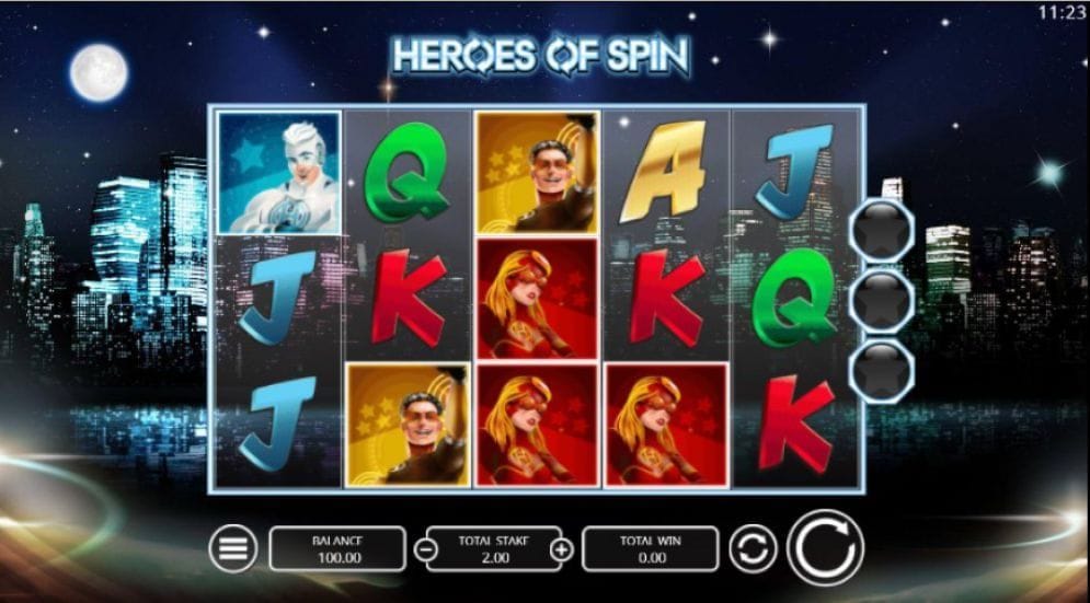 Heroes of Spin online Slotmaschine