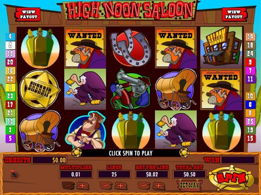 High Noon Saloon Casino Spiel