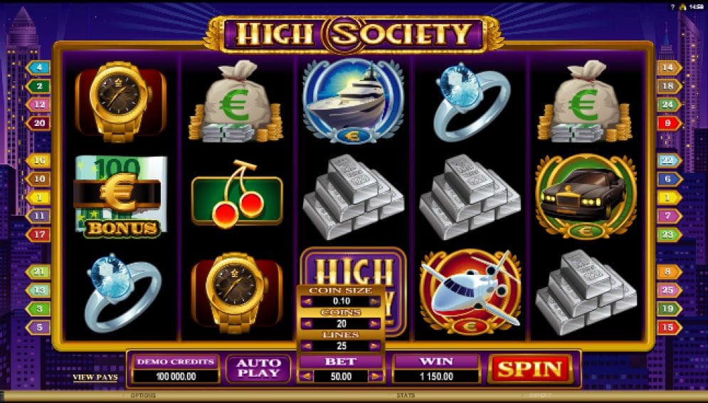 High Society Geldspielautomat