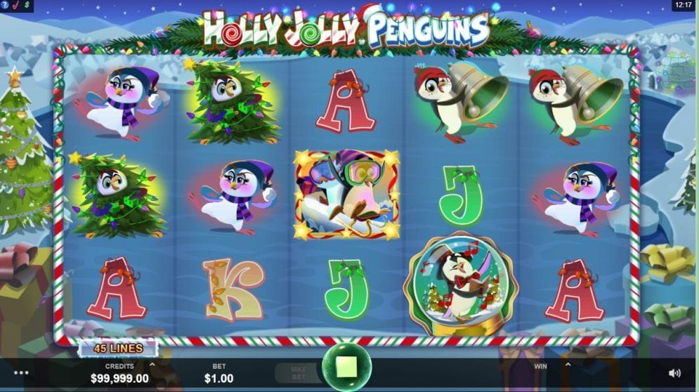 Holly Jolly Penguins Casinospiel
